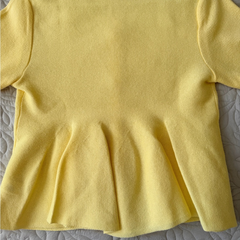 Zara Pale Yellow Lightweight top - Picture 7 of 9